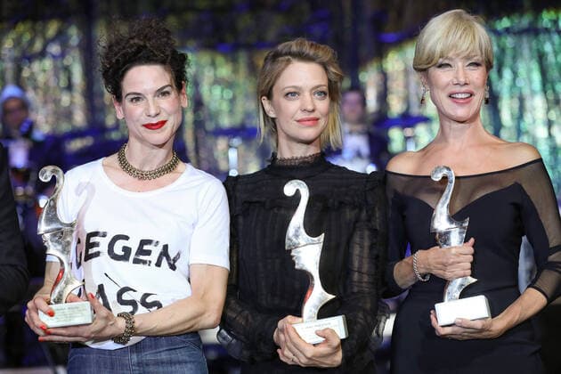 Bibiana Beglau Nancy Brilli Heike Makatsch Notte delle Stelle 2017 The Great Jubila ums Gala 25th Anniversary Award Ceremony of the Premio Bacco in the Ballroom of the Hotel Maritim in Berlin Copyright: xEventpressxFuhrx
