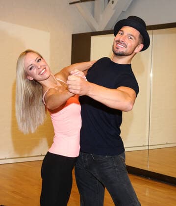 Isabel Edvardsson and Benjamin Piwko Fotocall Let s DanceTraining at DIE Tanzschule Hamburg Copyright: xEventpressxxrhx