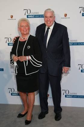 Klaus Michael Kühne and wife Christine on the grey carpet at the 70th anniversary of WELT AM SONNTAG Hotel THE FONTENAY in Hamburg Copyright: xEventpressxFuhrx