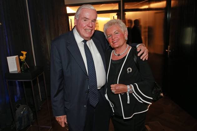 Klaus Michael Kühne and wife Christine on the grey carpet at the 70th anniversary of WELT AM SONNTAG Hotel THE FONTENAY in Hamburg Copyright: xEventpressxFuhrx