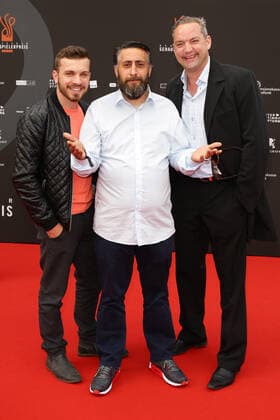 Edin Hasanovic, Kida Khodr Ramadan und Christian Kahrmann - Deutscher Schauspielpreis 2015 im Zoo Palast in Berlin am 29.05.2015 Copyright: xJamesxColdreyx