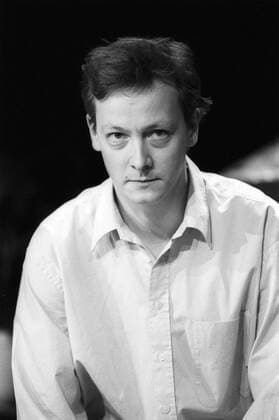 Matthias Brandt actor 02 91 ue Matthias Brandt in February 1991 in the play Goldener Westen by Sam Shepard Germany German German man acting film TV television theater drama true west stage scene german actor high portrait half neutral bw