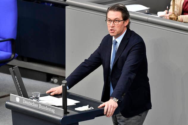 Andreas Scheuer at the 221 session of the German Bundestag in the Reichstag building Berlin, 15 04 2021 Foto:xF.xKernx xFuturexImage