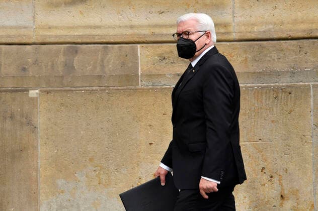 Frank Walter Steinmeier at the Central Memorial Ceremony for the Deceased in the Corona Pandemic at the Konzerthaus am Gendarmenmarkt Berlin, 18 04 2021 Foto:xF.xKernx xFuturexImage