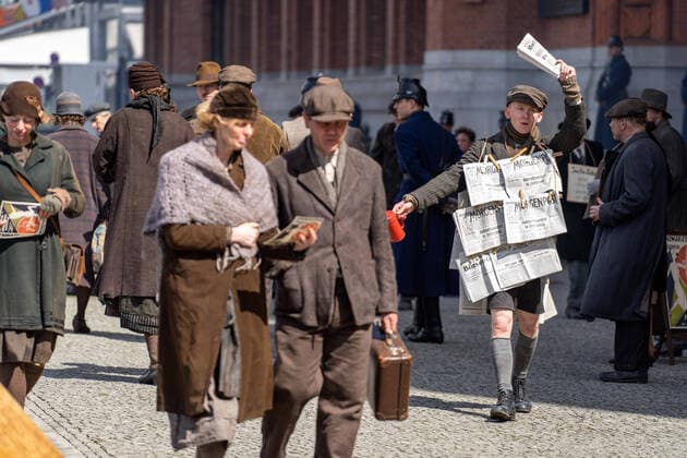 23 04 2021,Berlin,Germany,GER,Babylon Berlin shooting for 4 season in front of Rotes Rathaus