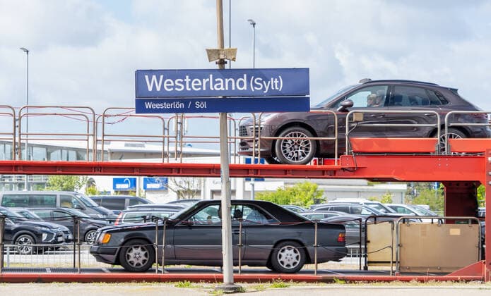 North Sea Island Sylt on Whitsunday 2021 Sylt Shuttel of Deutsche Bahn North Sea Island Sylt on Whitsunday 2021 Sylt Shuttel of Deutsche Bahn , Sylt Schleswig Holstein Germany Sylt Shuttle