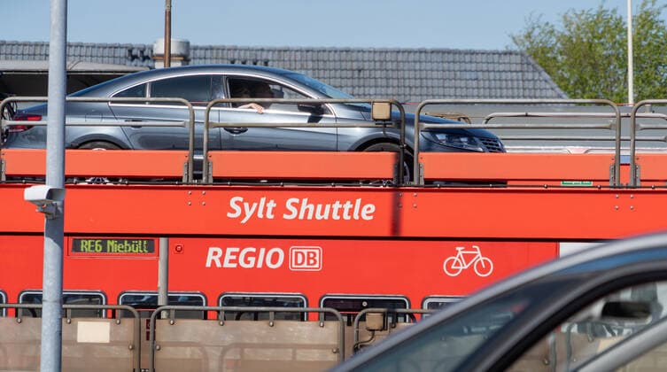 North Sea Island Sylt on Whitsunday 2021 Sylt Shuttel of Deutsche Bahn North Sea Island Sylt on Whitsunday 2021 Sylt Shuttel of Deutsche Bahn , Sylt Schleswig Holstein Germany Sylt Shuttle