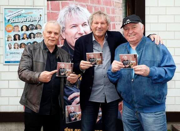 Andy Moor, Bernhard Brin, Ulli Wegner At the album release party of Bernhard Brink at the lido Luebars in Berlin