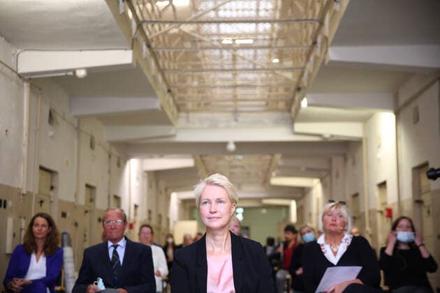 The Prime Minister of Mecklenburg-Western Pomerania Manuela Schwesig visits on Fr