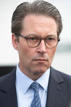 Andreas SCHEUER, CSU, Federal Minister of Transport, portrait, portrait, cropped single image, single motif, presentation of the action plan West German Canals Ð North Rhine Westphalia shift more goods to the ship MS Allegra on the Rhine bank Duesseldorf on 02 07 2021,