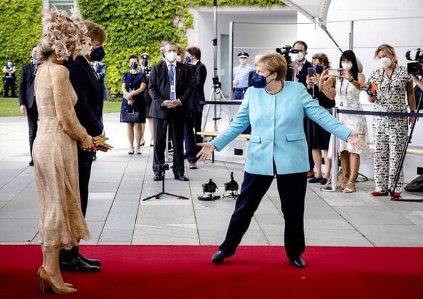 BERLIN King Willem Alexander and Queen Maxima meet Chancellor Angela Merkel The three day state visit to Berlin concludes a series of state visits since the royal couple were inaugurated in 2013 ANP ROYAL IMAGES SEM VAN DER WAL  Copyright: xHollandsexHoogtex xxANPx x433469788x