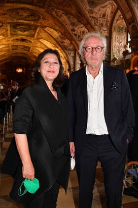 Eva Mattes and Günther Maria Halmer Award of the Bavarian Order of Merit 2021 Honour, Award Antiquarium Residenz Munich 08 July 2021