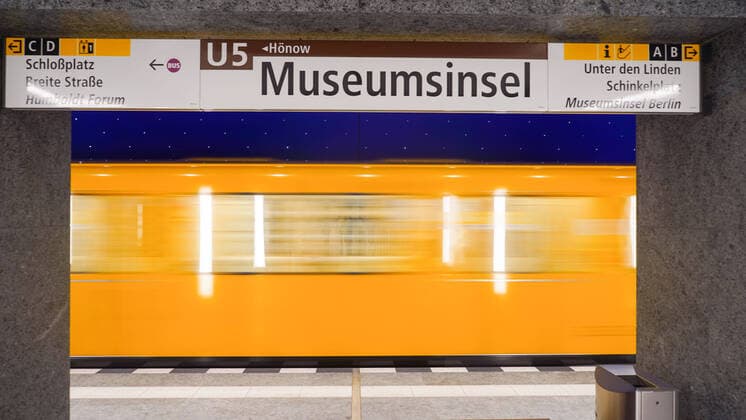 09 07 2021,Berlin,Germany,GER,Opening of U station Museumsinsel It is the 175 U station of Berlins railway network.