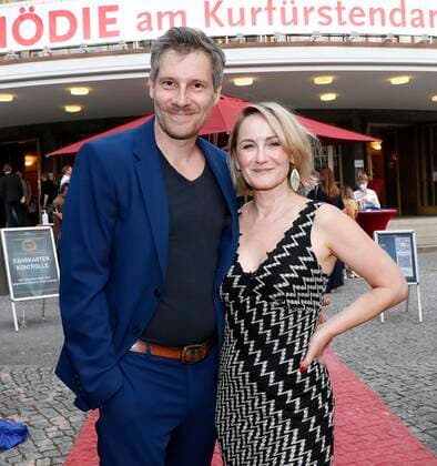 Tilmar Kuhn and Katharine Mehrling at the premiere of the play Murder on the Orient Express at the Komödie am Kurfürstendamm in the Schiller Theater Berlin