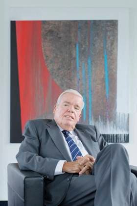 KLAUS MICHAEL KUEHNE IN SCHINDELLEGI Klaus Michael Kuehne, majority shareholder and member of the Board of Directors of Kuehne Nagel International AG, on Thursday 18 06 15 after an interview at the headquarters of the logistics and freight transport company in the district of Schindellegi in the municipality of Feusisberg Schwyz Switzerland Suisse Svizzera Switzerland  Copyright: Ex-PressxMarkusxFortex MFO20150618_007