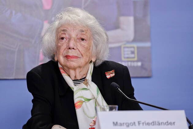 01 09 2021, Berlin, Germany Book launch Ich tue es für Euch What we can learn about forgiveness, hope and tolerance from a hundred-year-old Holocaust survivor by Margot Friedlaender Photo Margot Friedlaender, Holocaust survivor and contemporary witness
