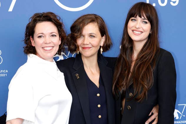 Olivia Colman, Maggie Gyllenhaal and Dakota Johnson at the photocall for the feature film The Lost Daughter at the Biennale di Venezia 2021 78 Venice International Film Festival at Palazzo del Casino Venice, 03 09 2021 Foto:xD.xBedrosianx xFuturexImage