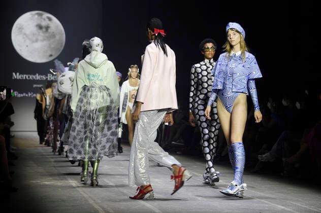 Models at the Florentina Leitner Fashion Show during the MBFW at the Fashion Week Berlin Spring Summer 2022 at the Austernbank Berlin, 06 09 2021 Foto:xN.xKubelkax xFuturexImage