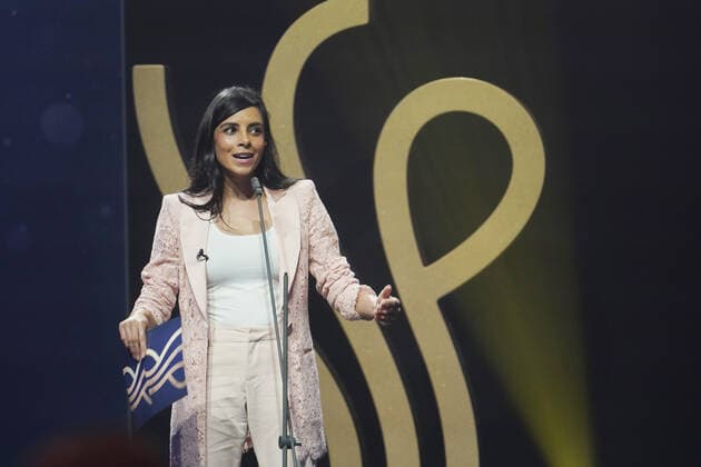 DEUTSCHER SCHAUSPIELPREIS 2021 award ceremony Collien Ulmen Fernandes at the DEUTSCHER SCHAUSPIELPREIS 2021 award ceremony at Spindler and Klatt in Berlin Copyright: xEventpressx