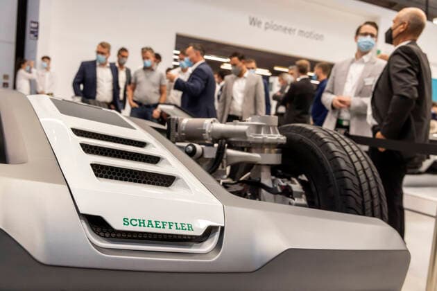 IAA MOBILITY in Munich Instead of a car show, the trade fair has transformed itself into a holistic mobility trade fair Cars are shown almost exclusively with electric motors, combustion engines are history 08 09 2021 Germany, Bavaria, Munich, Munich