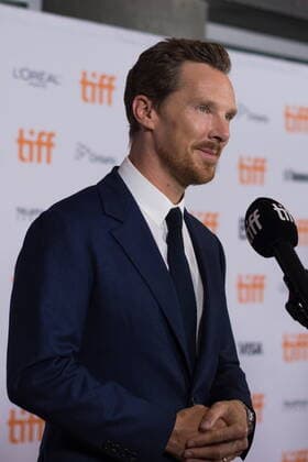 Toronto International Film Festival - The Electric Life of Louis Wain Premiere September 11, 2021, Toronto, on, Canada: Actor Benedict Cumberbatch speaks during an interview on the red carpet at for the film The Electrical Life of Louis Wain during the Toronto International Film Festival in Toronto on, Saturday, September 11, 2021. Toronto Canada  - ZUMAc35_ 20210911_zaf_c35_143 Copyright: xTijanaxMartinx