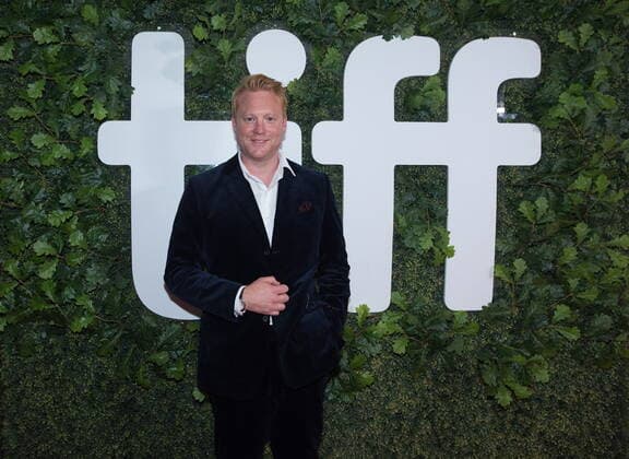 Toronto International Film Festival - The Electric Life of Louis Wain Premiere September 11, 2021, Toronto, on, Canada: Producer Adam Ackland poses for a photograph on the red carpet for the film The Electrical Life of Louis Wain during the Toronto International Film Festival in Toronto on, Saturday, September 11, 2021. Toronto Canada  - ZUMAc35_ 20210911_zaf_c35_152 Copyright: xTijanaxMartinx