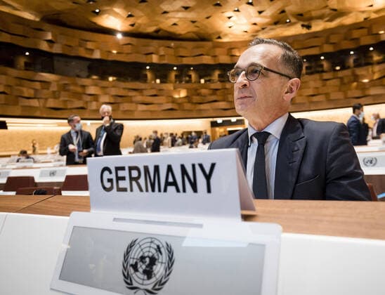 Federal Minister of Foreign Affairs Heiko Maas, SPD, recorded during participation in the AFG Donor Conference in Geneva 13 09 2021 Geneva Switzerland Copyright: xFelixxZahn photothek.netx