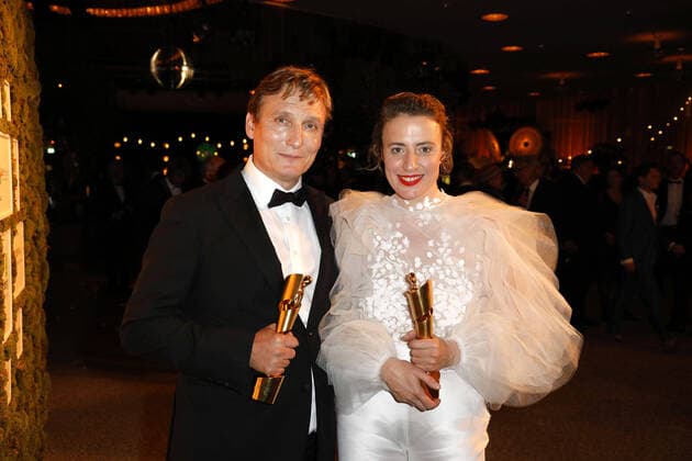 Oliver Masucci and Maren Eggert at the German Film Award Lola Aftershow Party on 1 09 2021 in Berlin German Film Award 2021 in Berlin Lola Aftershow Party