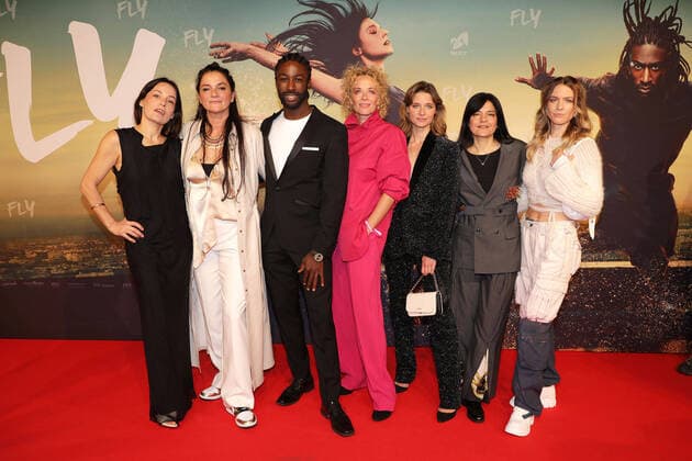 Nicolette Krebitz, Katja von Garnier, Ben Wichert, Katja Riemann, Svenja Jung, Jasmin Tabatabai and Paula Romy Riemann at the Fly cinema premiere on 7 10 2021 in Berlin Fly film premiere in Berlin