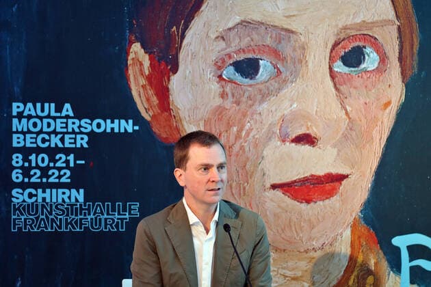 07 10 2021, Frankfurt am Main, DEU, Paula Modersohn Becker at the Schirn With around 120 paintings and drawings from all creative phases, the Schirn is showing an overview of this artists extraordinary oeuvre Philipp Demandt, Director of the Schirn, at the press conference