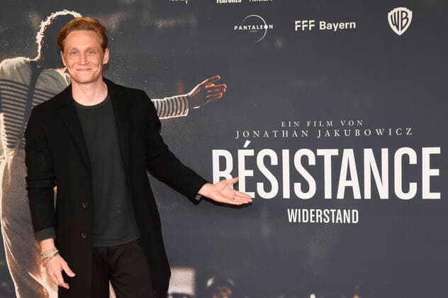 Matthias Schweighöfer at the preview of the movie Resistance Widerstand at the Arri Kino Munich, 15 10 2021 Foto:xS.xAdamx xFuturexImage