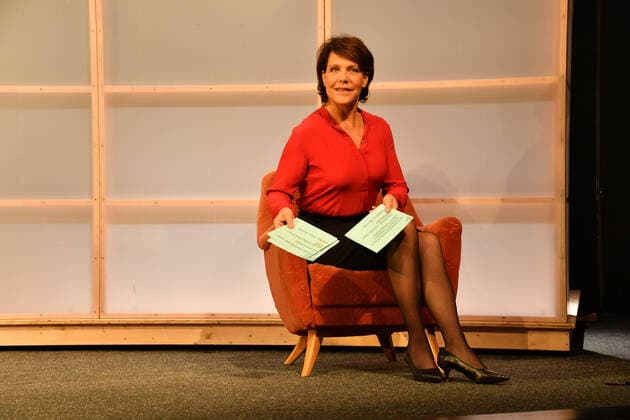 Janina Hartwig Photo Rehearsal Four Star Hours Comedy at the Bayerischer Hof Theater Munich 25 October 2021