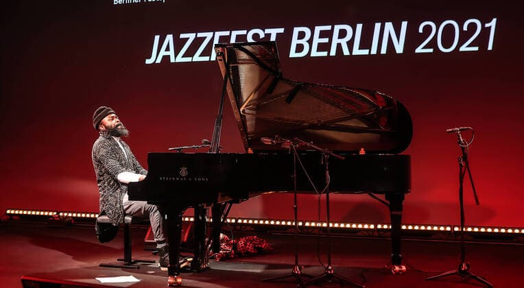 Concert by Makhathini Nduduzo @ Silent Green, Betonhalle , Jazzfest Berlin Makhathini Nduduzo