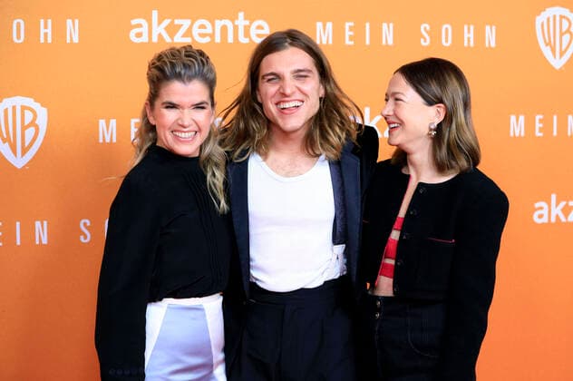 Anke Engelke, Jonas Dassler and Hannah Herzsprung at the premiere of the movie Mein Sohn at Kino International Berlin, 08 11 2021 Foto:xS.xGabschx xFuturexImage