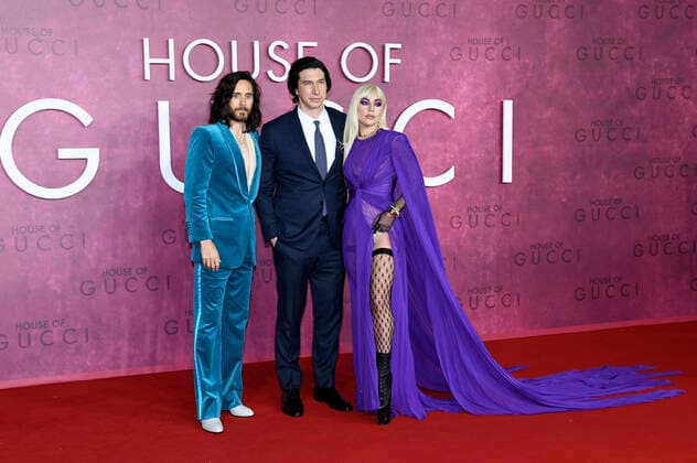 Jared Leto, Adam Driver and Lady Gaga at the premiere of the feature film House of Gucci at the Odeon Leicester Square London, 09 11 2021 Foto:xS.xVasx xFuturexImage
