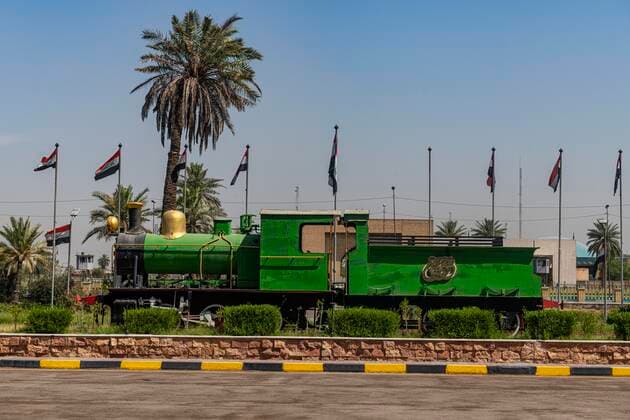 Old steam train, Baghdad main station, Baghdad, Iraq, Asia Copyright: imageBROKER/MichaelxRunkel iblrun07166880.jpg