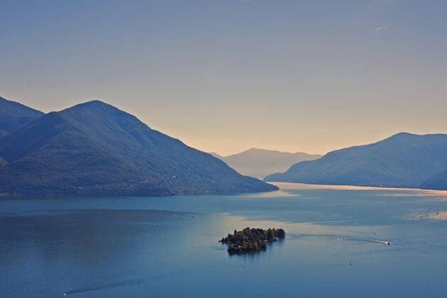 Isole di Brissago, view from Ronco sopra Ascona, Lake Maggiore, Ticino, Switzerland, Europe Copyright: imageBROKER J.xKruse iblkjo05241439.jpg