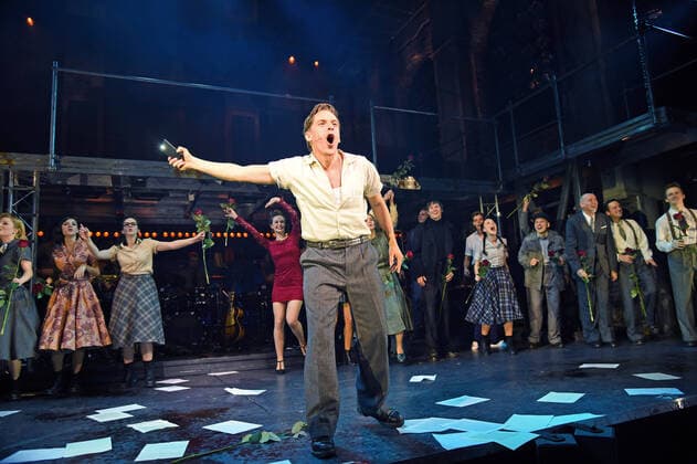 The cast at the Ku™damm 56 Das Musical premiere at the Stage Theater des Westens in Berlin on 28 11 2021