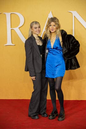 December 7, 2021, London, United Kingdom: Helena Rose Cope (L), and Olivia Frost (R) attend the UK Premiere of Cyrano at Odeon Luxe Leicester Square in London. London United Kingdom - ZUMAs197 20211207_zaa_s197_172 Copyright: xPietroxRecchiax
