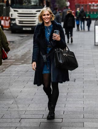 December 22, 2021, London, United Kingdom: Jenni Falconer seen departing her Smooth FM show at the Global Radio Studios. London United Kingdom - ZUMAs197 20211222_zaa_s197_029 Copyright: xBrettxCovex