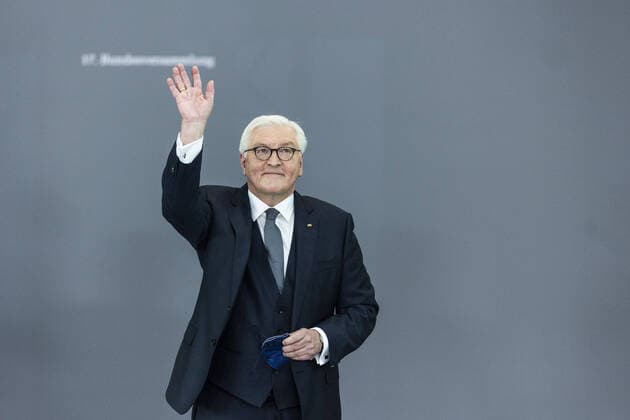 German President Frank Walter Steinmeier, photographed during the Federal Assembly for the election of the German President in the Paul Loebe Haus in Berlin, 13 02 2022 In addition to the incumbent and re-elected German President Frank Walter Steinmeier s Copyright: xFlorianxGaertner photothek.dex