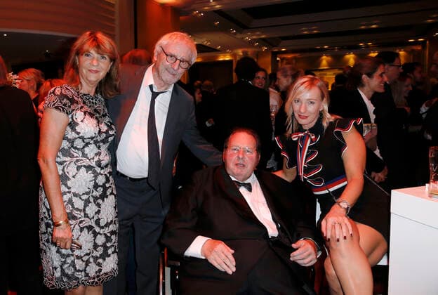 Günther Maria Halmer with Wife Claudia Halmer and Ottfried Fischer with Life companion Simone Brandlmeier Aftershow Party at the Opening Night Film Festival Munich on 28 June 2018 at Hotel Bavarian Farm in Munich Copyright: xVISTAPRESSx xLanaxYassi
