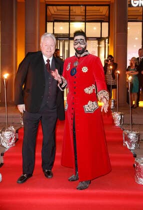Harald Glööckler with Dieter Schroth exclusive Knighthood Ceremony Harald Glööcklers at Frankenthaler Carnivals Association 1820 e V Ritter from the Hobelbank the Gala night of Frankenthaler Carnival Association on 16 January 2016 at CongressForum Frankenthal at Mannheim Copyright: x
