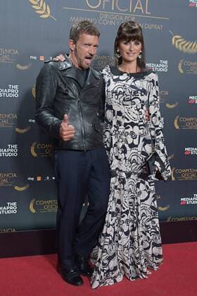 Antonio Banderas and Penelope Cruz at the photocall for the premiere of the film Official Competition in Madrid on Monday, February 21, Cordon Press
