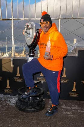 Spike Lee at a Black History Month press event at the Empire State Building, New York, 25 02 2022. Foto:xJ.xNacionxx xFuturexImage