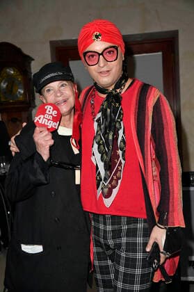 Barbara Engel and Julian F M Stoeckel at the presentation of the new fashion collection Teuber by Harald Glööckler at the Hotel Adlon Kempinski Berlin, 12 03 2022 Foto:xN.xKubelkax xFuturexImage