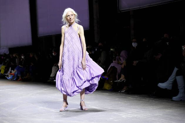 Models on the catwalk at the Sofia Ilmonen Opening Show on 14 03 2022 at the start of Mercedes Benz Fashion Week in Berlin MBFW Fashionweek Berlin 2022 Opening Show Sofia Ilmonen
