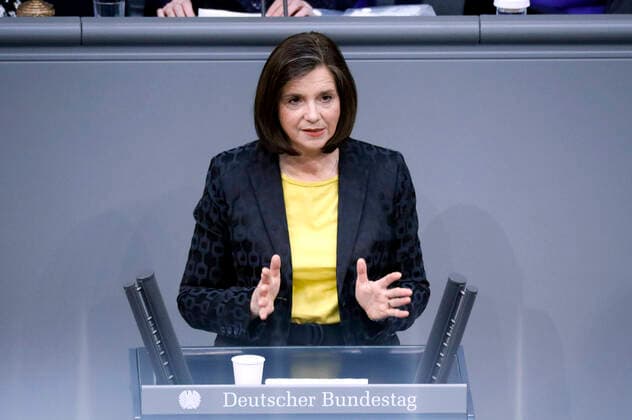 Katrin Göring Eckardt in the 20 session of the German Bundestag in the Reichstag building Berlin, 17 03 2022 Foto:xS.xGabschx xFuturexImage