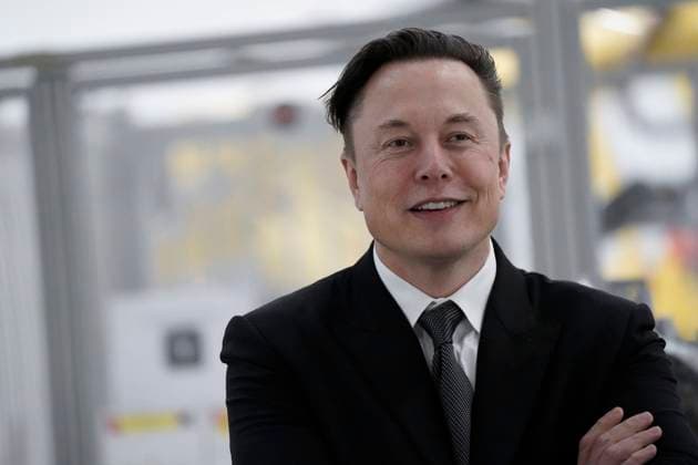 Tesla Delivery Day opening of the Tesla Gigafactory in Gruenheide near Berlin Current, 22 03 2022, Gruenheide, Elon Musk Tesla boss in portrait at the Tesla Delivery Day for the opening and official production start of the Tesla factory, the new Gigafactory of the electric car manufacturer in Europes largest E car factory Gruenheide near Berlin G