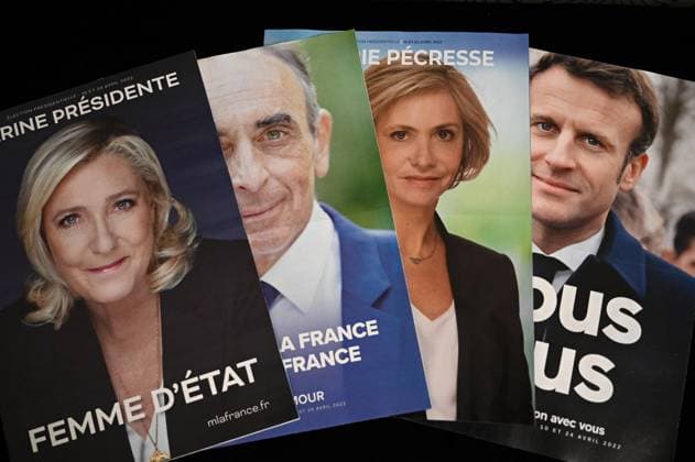 The program of the candidates to the Presidential 2022 sent to the French before the first round of elections, in Paris on April 7, 2022.  JulienxMattiax xLexPictorium LePictorium_0262160